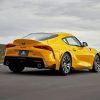 Bright Yellow Toyota Supra Car paint by numbers