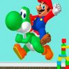 Yoshi And Mario paint by number