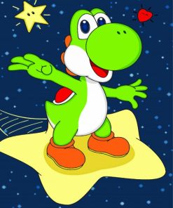Yoshi Dinosaur paint by number