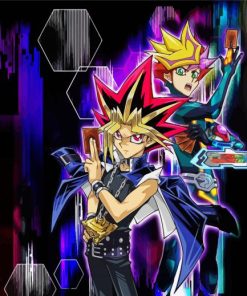 Yu Gi Oh Anime Character paint by numbers