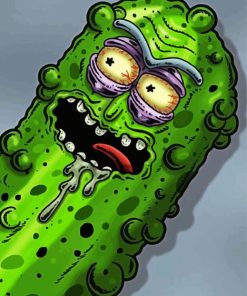 Zombie Pickle paint by numbers