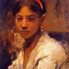Head Of A Capri Girl By Sargent paint by numbers