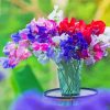Aesthetic Sweetpea Flowers paint by numbers