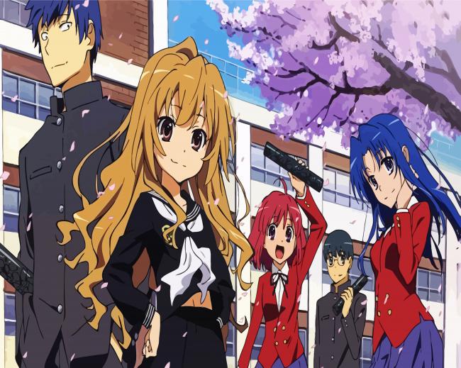 Aesthetic Toradora Anime paint by number