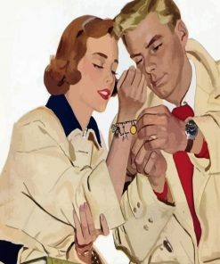 Vintage Couple paint by numbers