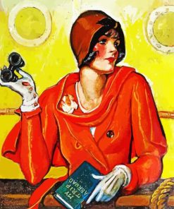 Aesthetic Deco Lady paint by number