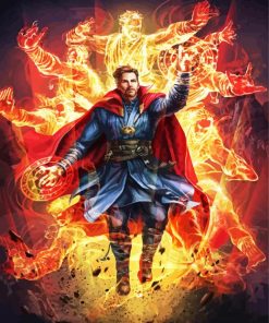 Aesthetic Dr Strange paint by number