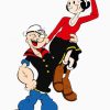 Popeye And Olive paint by numbers