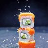 Aesthetic sushi paint by numbers