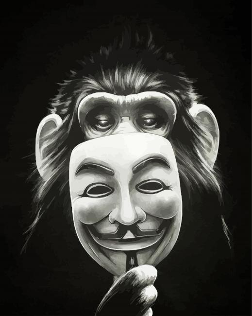 Anonymous Monkey paint by number