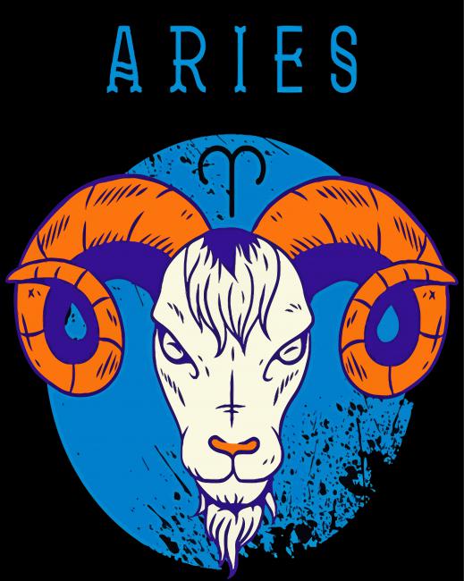 Areies Zodiac Sign Astrology paint by numbers