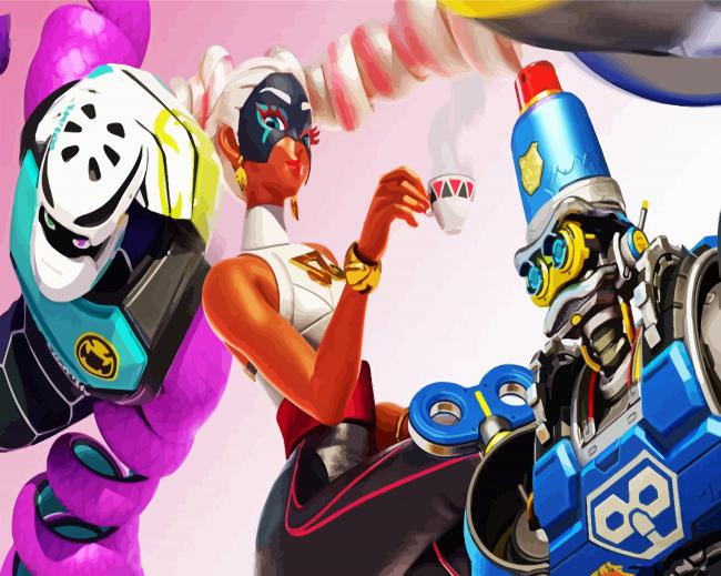 Arms Anime Characters paint by numbers
