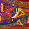 Artistic Fishes paint by numbers
