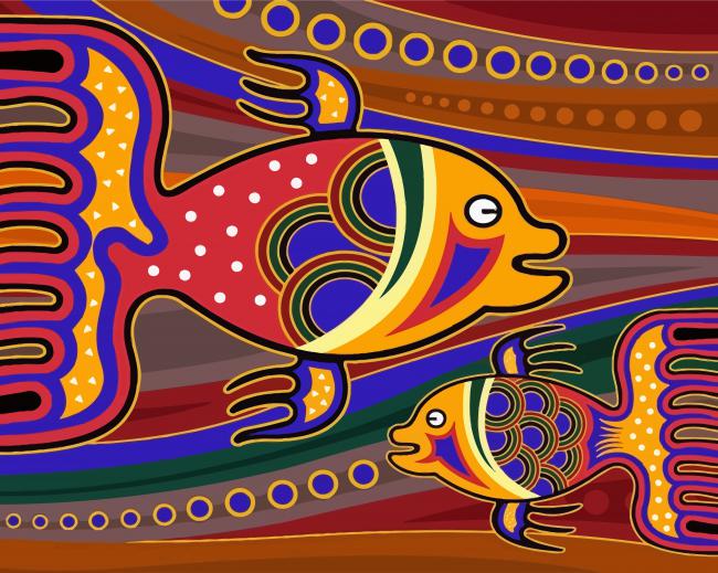 Artistic Fishes paint by numbers