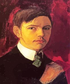 August Macke Self Portrait paint by number