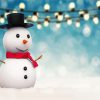 Baby Snowman Christmas paint by numbers