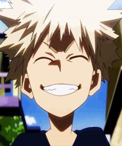 Bakugo Smiling paint by number