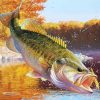 Beautiful Largemouth Bass paint by numbers