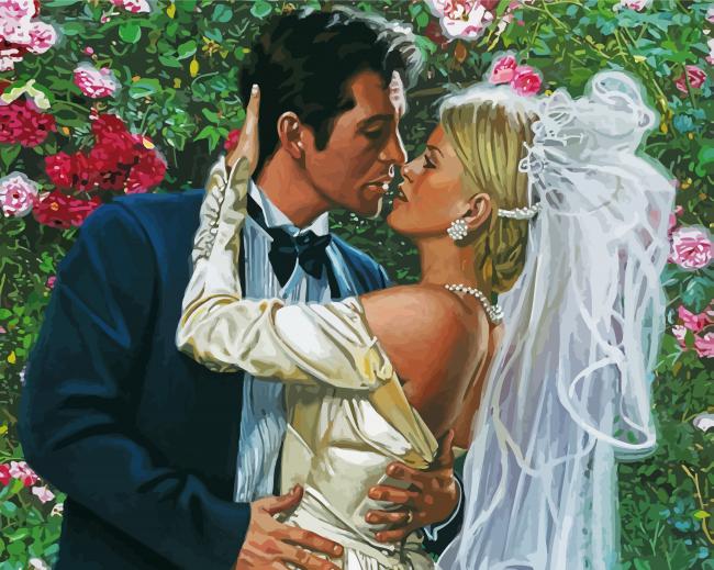 Bride And Groom paint by number