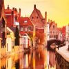 Bruges At Sunset paint by numbers