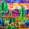 Cactus Illustration paint by number