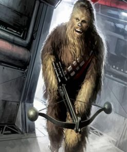 Chewbacca Star Wars paint by number
