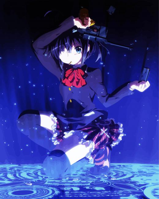 Chuunibyou Rikka Anime paint by numbers