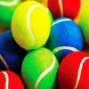 Colorful Tennis Balls paint by number