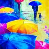 Colorful Umbrella paint by number