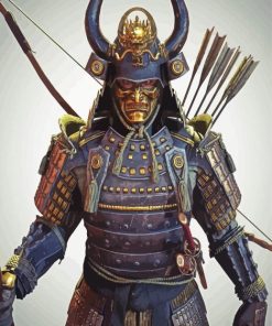 Cool Samurai paint by number