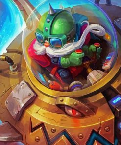 Corki League Of Legends paint by numbers