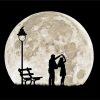 Couple Dancing In Full Moon paint by numbers