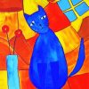 Cubism Cat paint by number