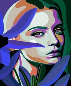 Cubism Young Lady paint by number