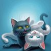Cute Black And White Cats paint by number