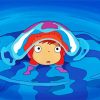 Cute Ponyo Animation paint by numbers