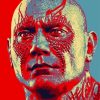 Drax Marvel Movie Character paint by numbers