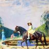 Equestrian Little Girl paint by numbers