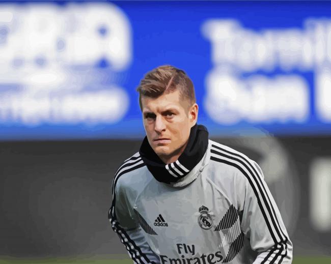 Football Player Toni Kroos paint by number