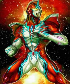 Galaxy Ultraman paint by number