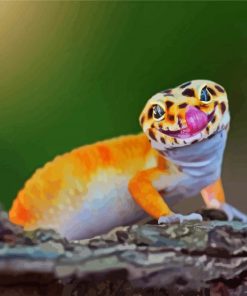 Gecko Lizard paint by number
