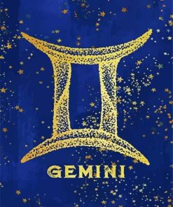 Gemini Zodiac Sign paint by number