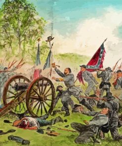 Gettysburg Battle paint by number