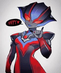 Happy Ultraman paint by number