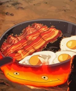 Howls Moving Castle Bacon paint by numbers