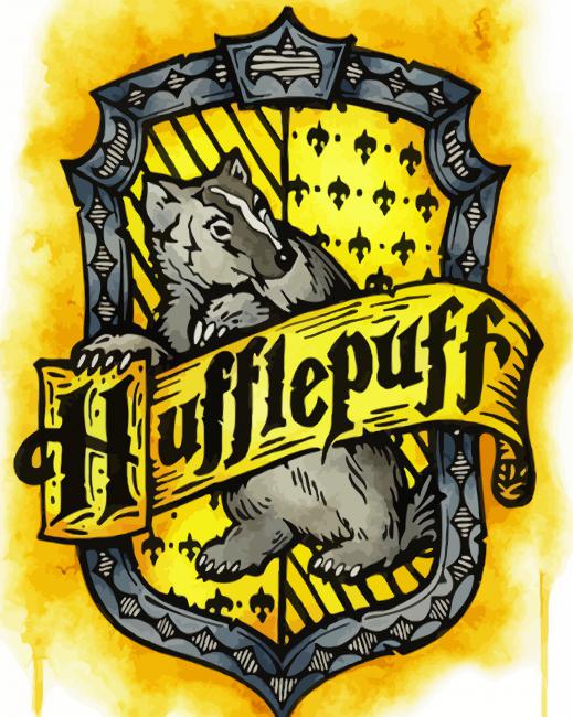 Hufflepuff Harry Potter paint by number
