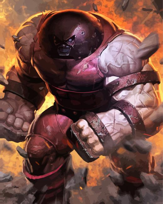Juggernaut Marvel Hero paint by number