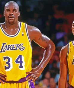 Kobe Bryant And Shaquille O Neal paint by numbers