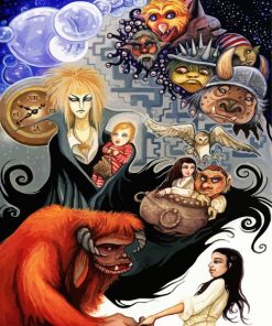 Labyrinth Fantasy Film paint by number