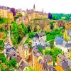 Luxembourg City paint by number